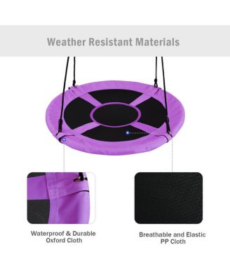 40 Inch Flying Saucer Tree Swing Indoor Outdoor Play Set