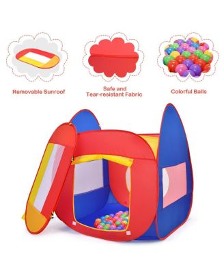Portable Kid Play House Toy Tent with 100 Balls