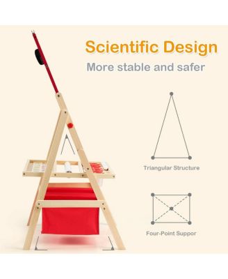 Flip-Over Double-Sided Kids Art Easel