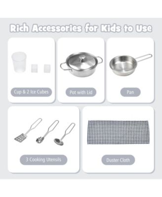 Chef Pretend Kitchen Playset with Cooking Oven and Sink for Toddlers