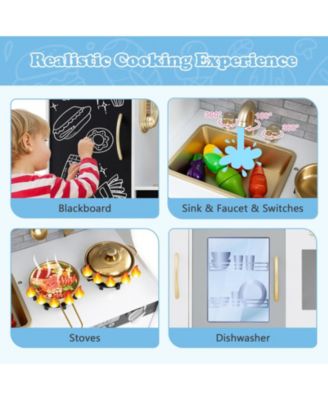 Toddler Pretend Play Kitchen for Boys and Girls 3-6 Years Old