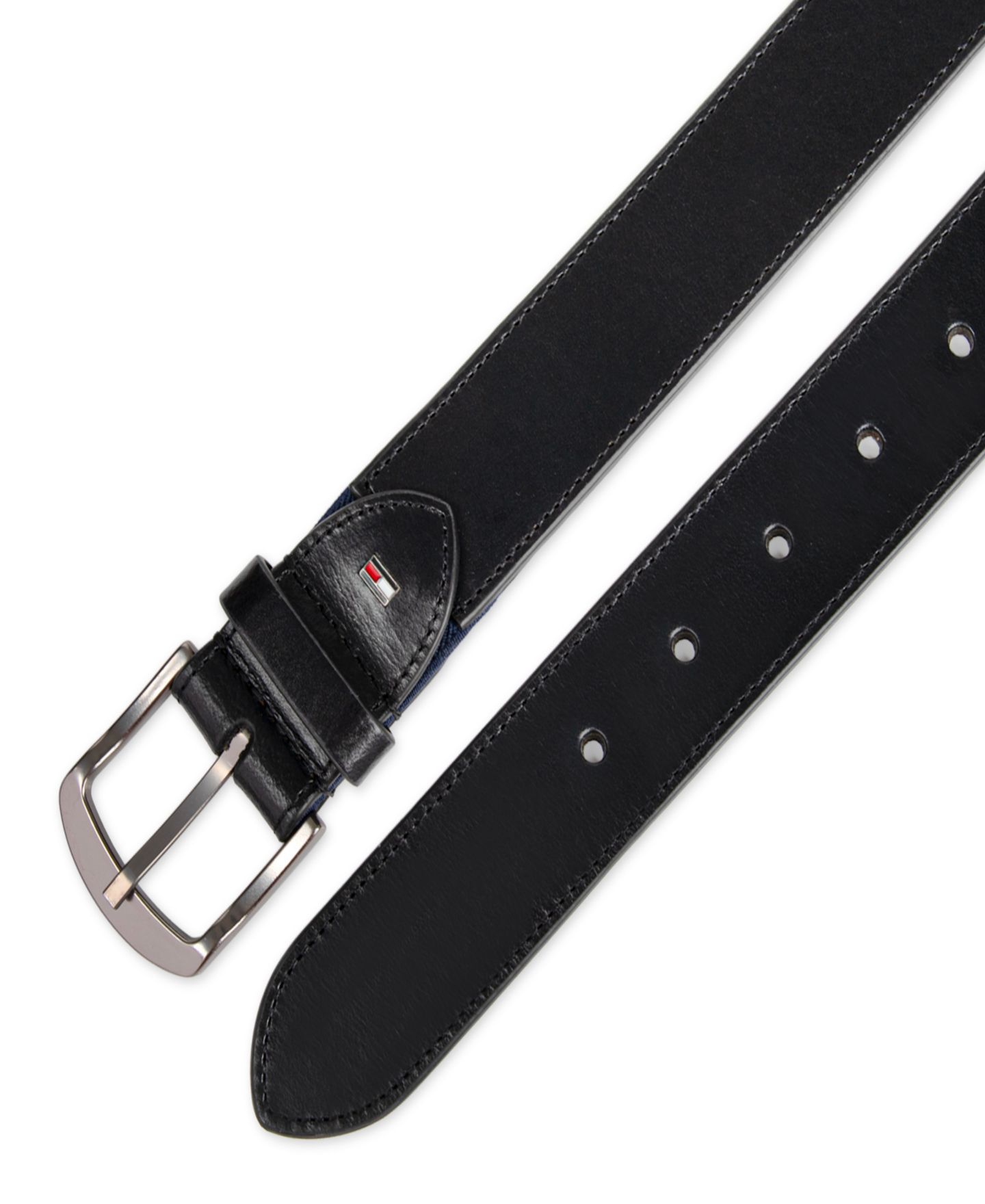 Мужской ремень Tommy Hilfiger Stretch Comfort Casual Belt, цвет: Чёрный — фото 5