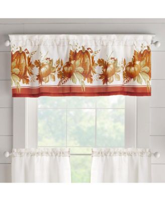 Autumn Pumpkin Grove Fall Kitchen Tiers and Valance 3-Piece Set