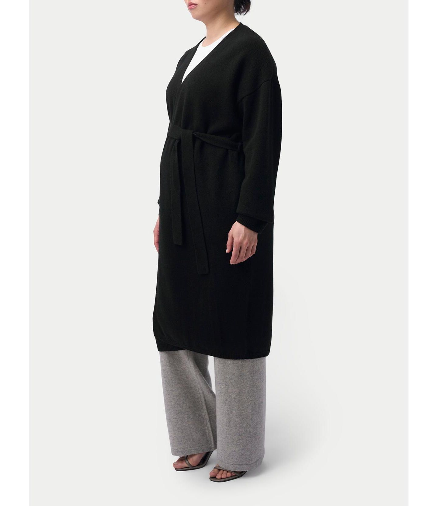 Халат Maternity Cashmere — Gobi Cashmere, цвет: Чёрный синий графитовый — фото 3