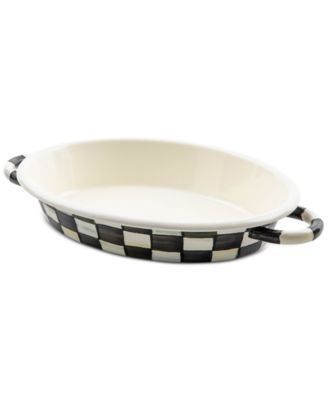 MacKenzie-Childs - Courtly Check Medium Oval Gratin Dish