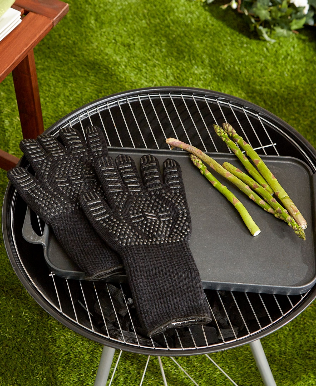 Rsvp International Barbecue Grilling Collection Heat-resistant Gloves, Set Of 2