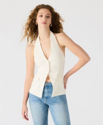 Women's Brielle Button-Front Halter Vest