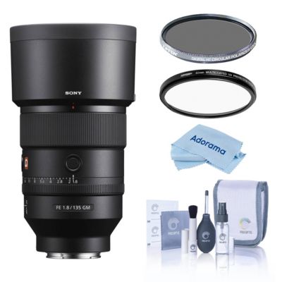 FE 135mm f/1.8 GM Lens, Bundle with Tiffen 82mm UV and CPL Filters