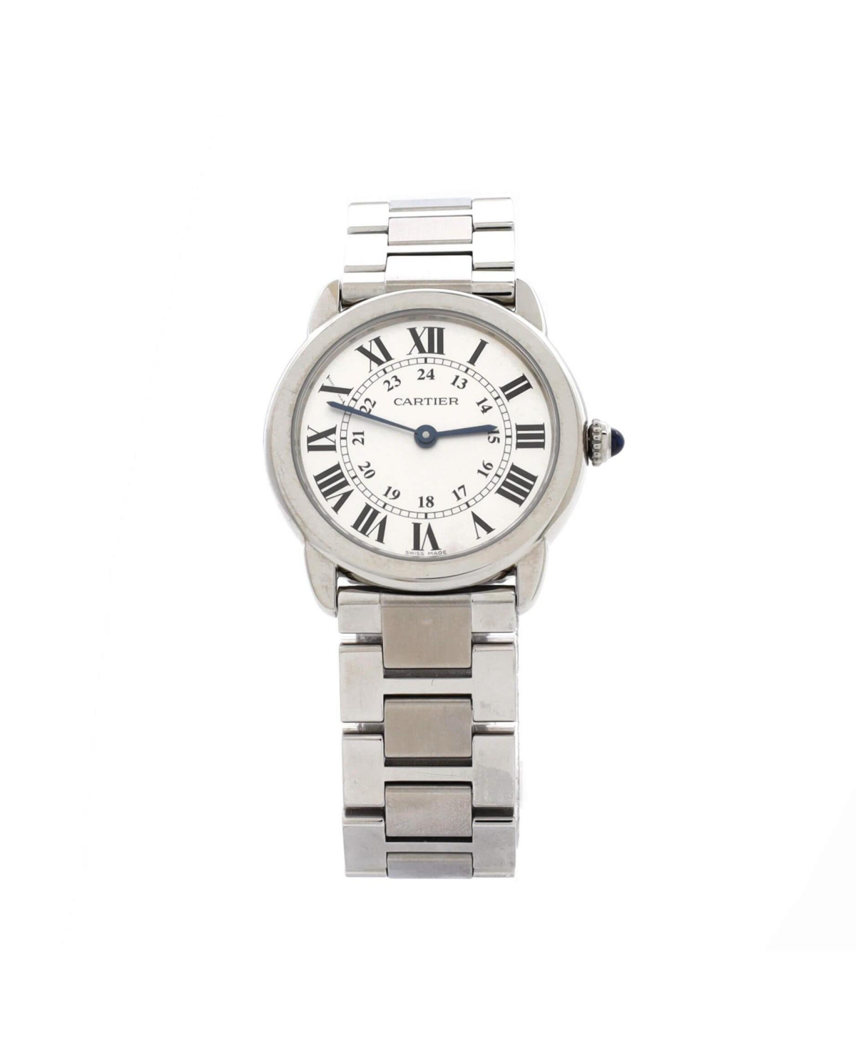 Ronde Solo de Cartier Quartz Watch in Stainless Steel 29mm - Dial color: silver