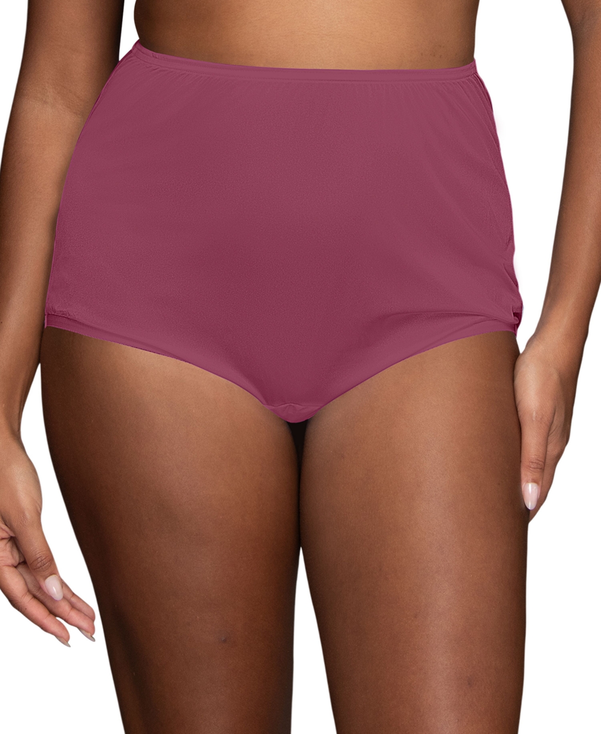 VANITY FAIR PERFECTLY YOURS RAVISSANT NYLON FULL BRIEF UNDERWEAR 15712, EXTENDED SIZES 