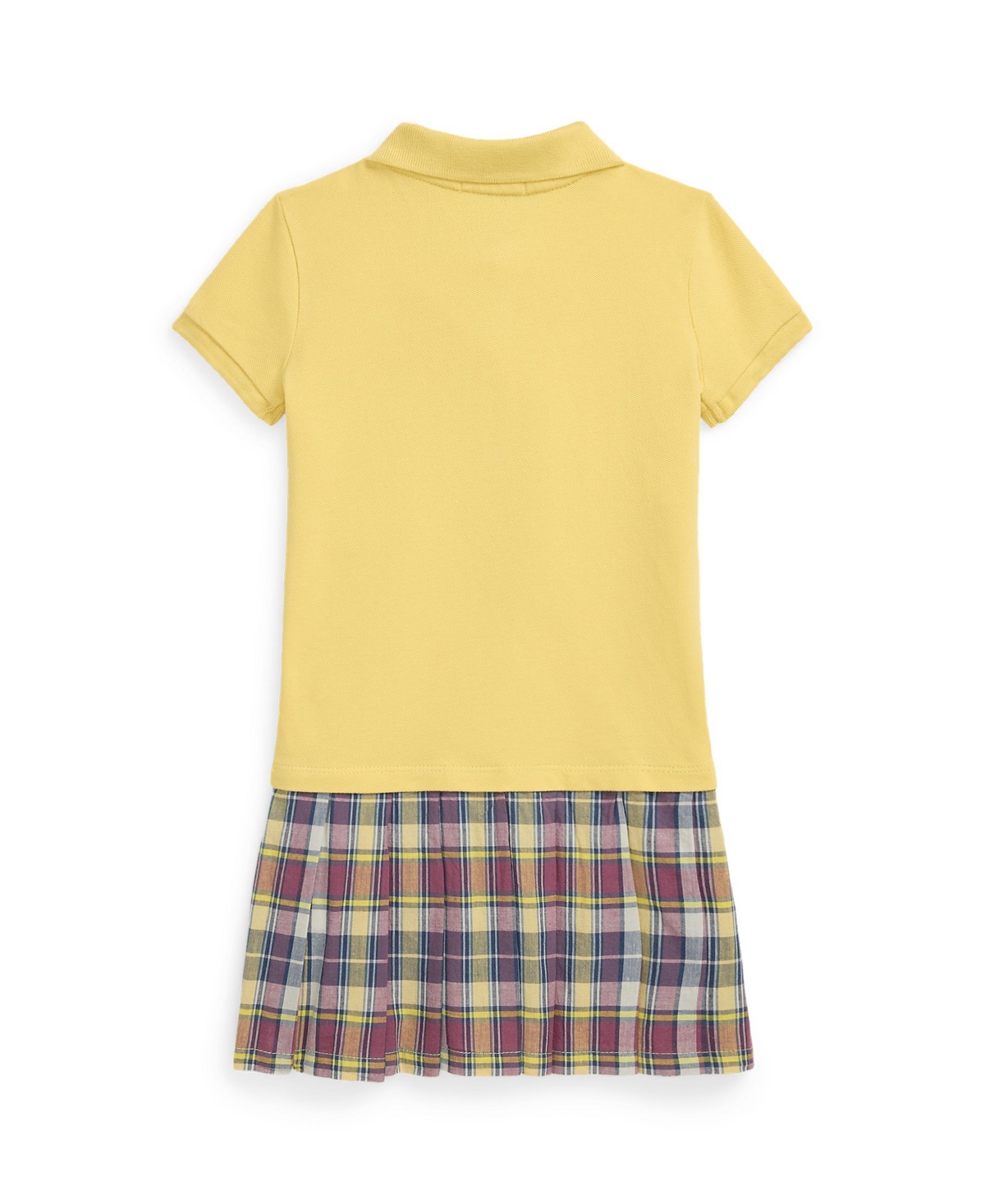 Polo Ralph Lauren Ralph Lauren Plaid-skirt Stretch Mesh Polo Dress