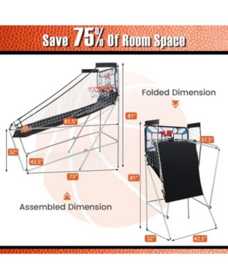 Indoor Double Electronic Basketball Game with 4 Balls