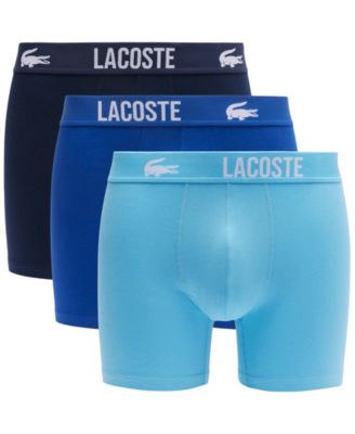 Lacoste - Men's 3-Pk. Regular-Fit Stretch Logo-Waistband 5" Boxer Briefs
