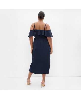 Women's Flirtation Drape Midi Dress