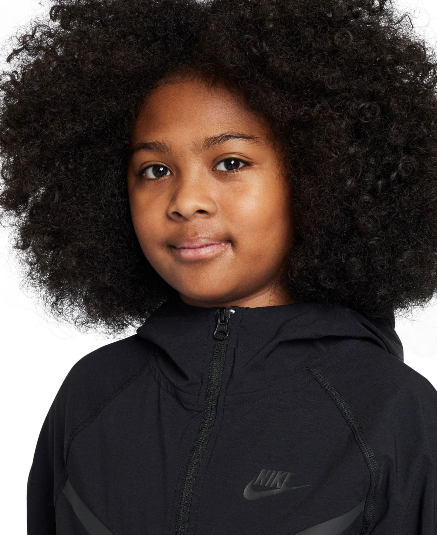 Куртка Nike Tech Woven Jacket для девочек, цвет: Чёрный — фото 3