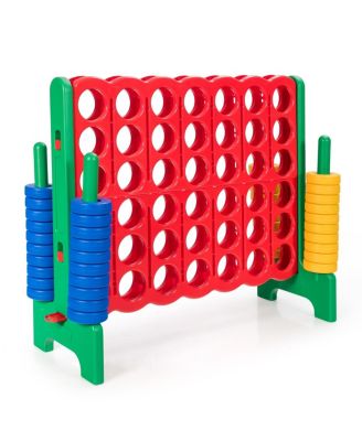 4-to-Score Giant Game Set with 42 Jumbo Rings and Quick-Release Slider