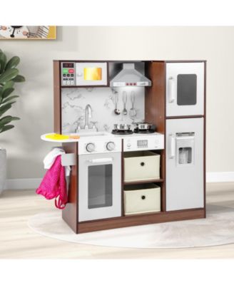 Kids Modern Toy Kitchen Playset with Attractive Lights and Sounds