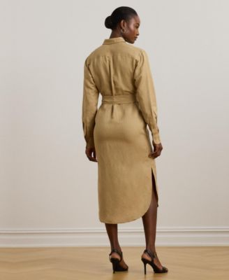 Women's Linen-Blend Shirtdress