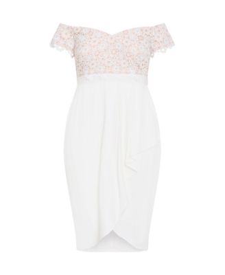 Plus Size Lace Glamour Midi Dress