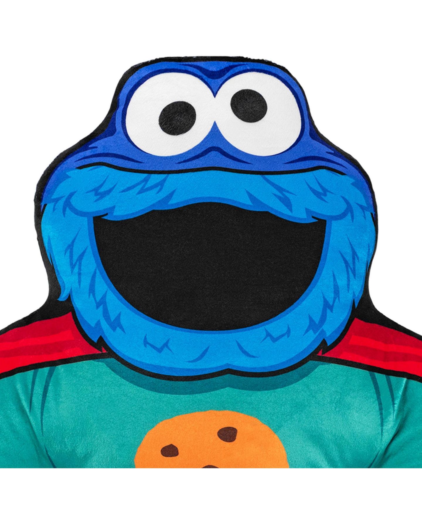 Детская мягкая игрушка Bleacher Creatures Cookie Monster Superhero 24" Bleacher Buddy Plush — фото 3