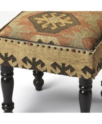 Modern Upholstered Ottoman – Linen Accent Bench for Cozy Living Room or Reading Nook