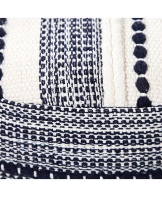 Upholstered Cotton Ottoman for Living Room Accent Chair and Footrest