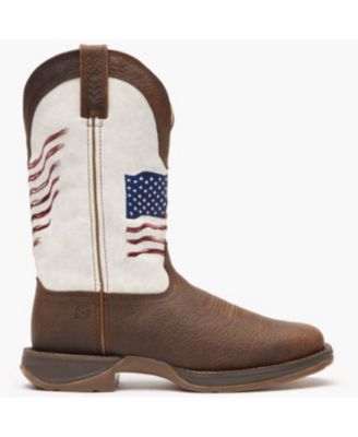 Men's Rebel by Distressed Flag Embroidery Western Boot