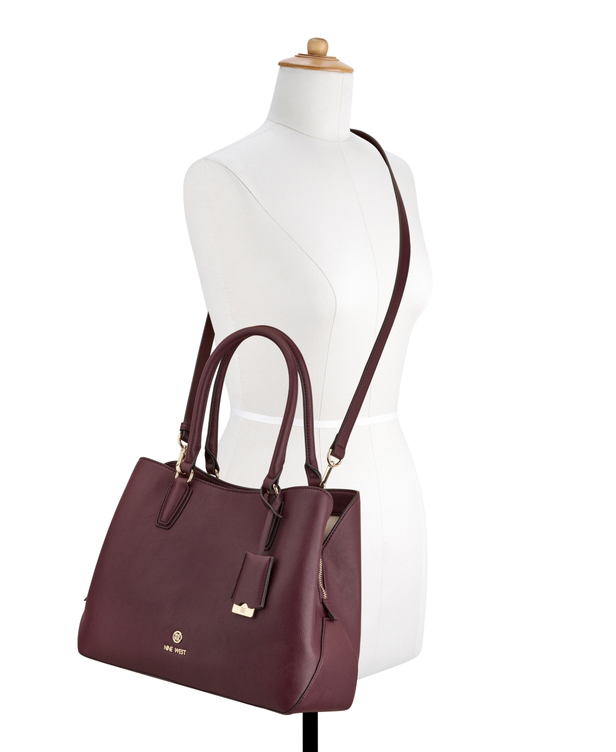 Nine West Lakelyn Triple Compartment Carryall Tote Bag In Purple