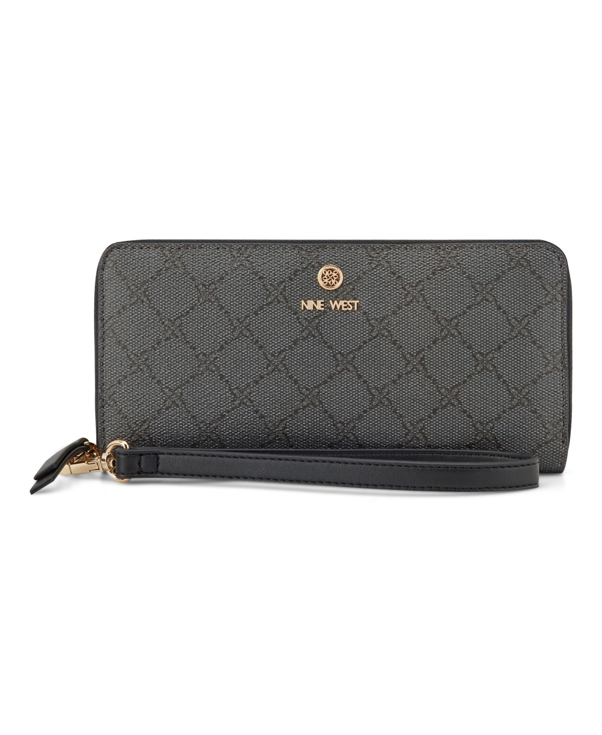 Nine West Lockup 9s Zip Around Wristlet