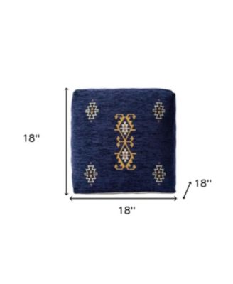 Polyester Blend Ottoman for Living Room Footrest and Home Seating