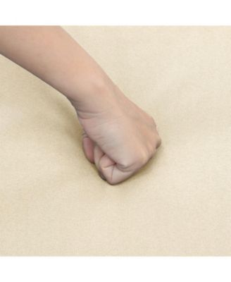 4 Piece Patio Rattan Conversation Set with Cozy Seat Cushions-Beige