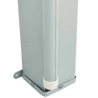 Patio Retractable Side Awning 46.1"x236.2" Gray