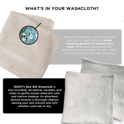 Raw Silk Skincare Washcloths, Exfoliating, Multi-Pack