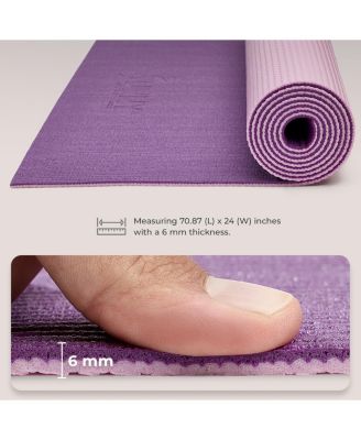 Anti-Slip Dual Color Exercise Yoga Mat,Purple