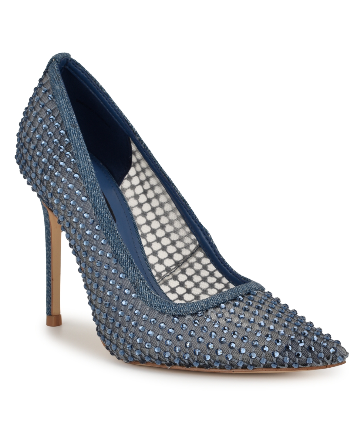 Nine West Women's Fresh Rhinestone Mesh Stiletto Pumps