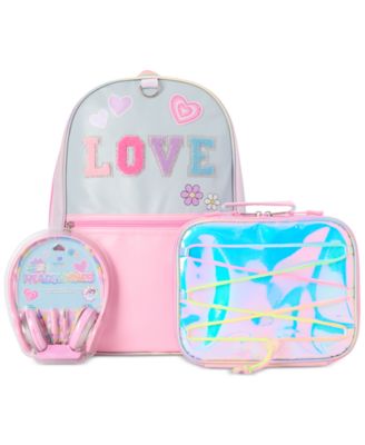 InMocean - Big Girls Love Backpack, Lunch Bag & Headphone Set