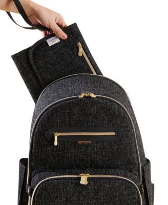 Convertible Tweed Diaper Backpack