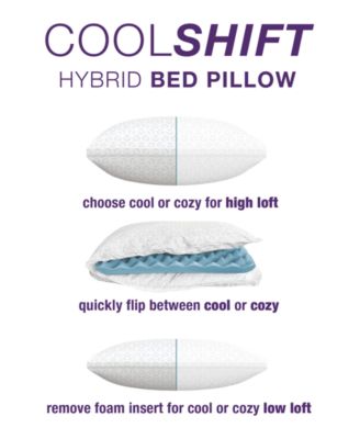Tailored Rest CoolShift 4-in-1 Customizable Hybrid Bed Pillow, King