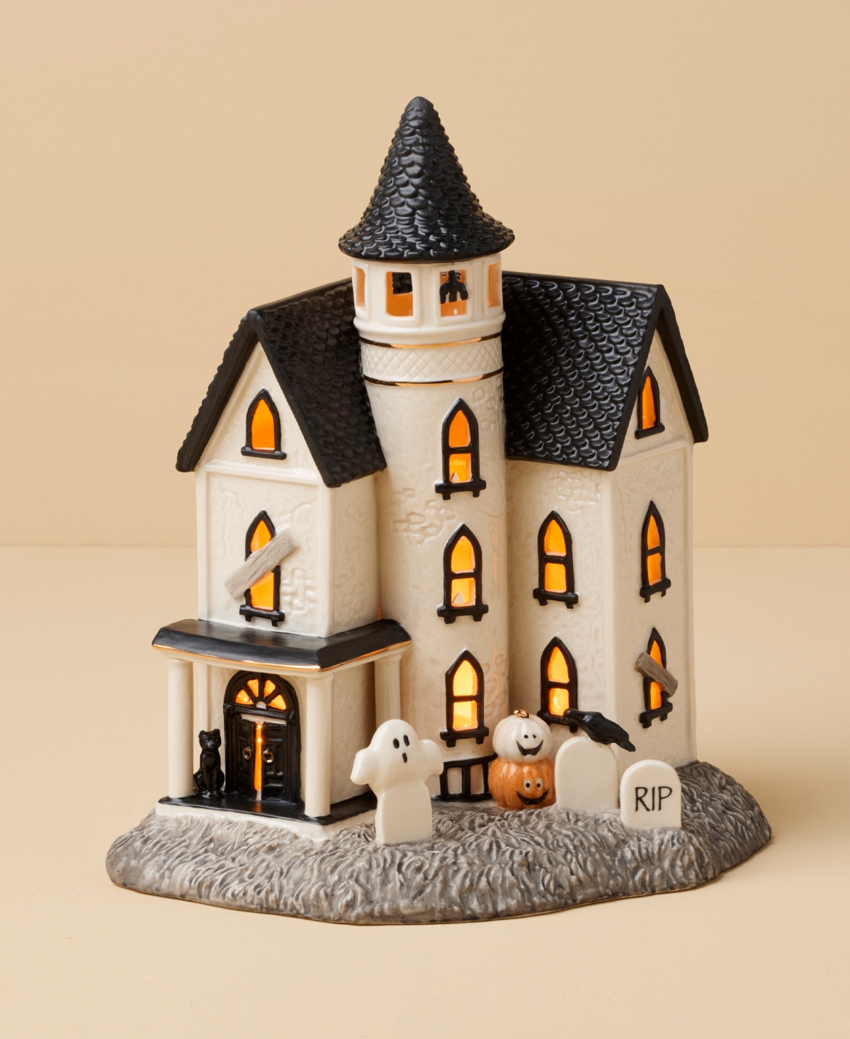 Lenox Vintage Halloween Led Manor Figurine In Multi