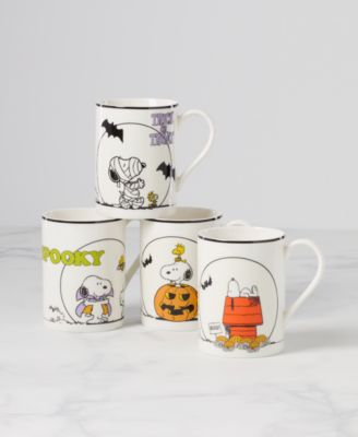 Peanuts The Great Pumpkin Mugs, Set of 4