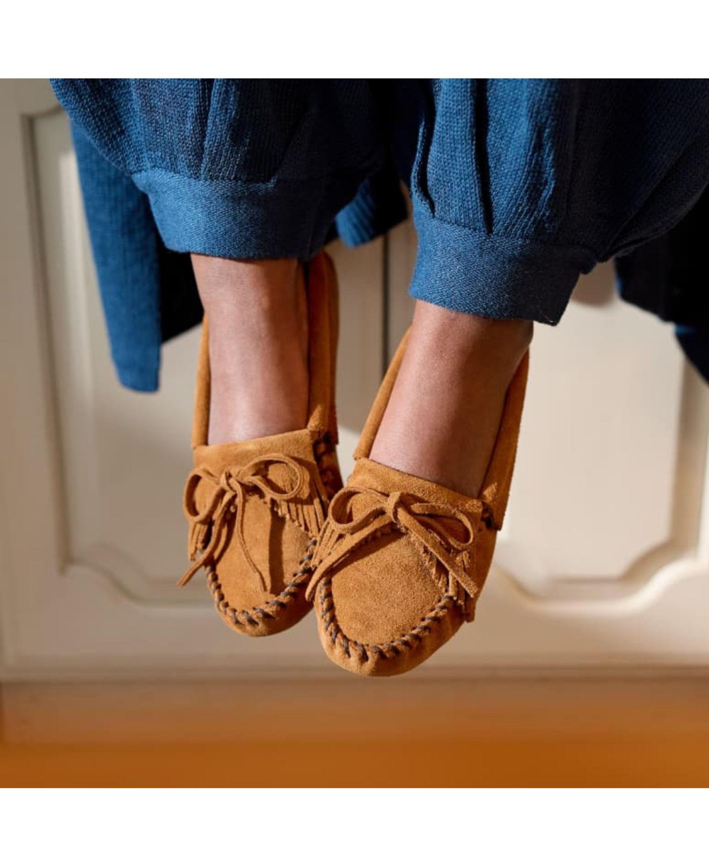 Женские мокасины Minnetonka Kilty с мягкой подошвой, цвет: Коричневый — фото 4