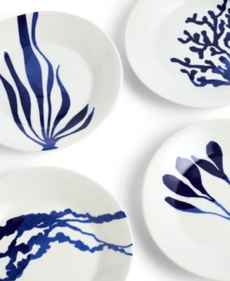 1815 Pacific Mixed Pattern Salad Plates, Set of 4