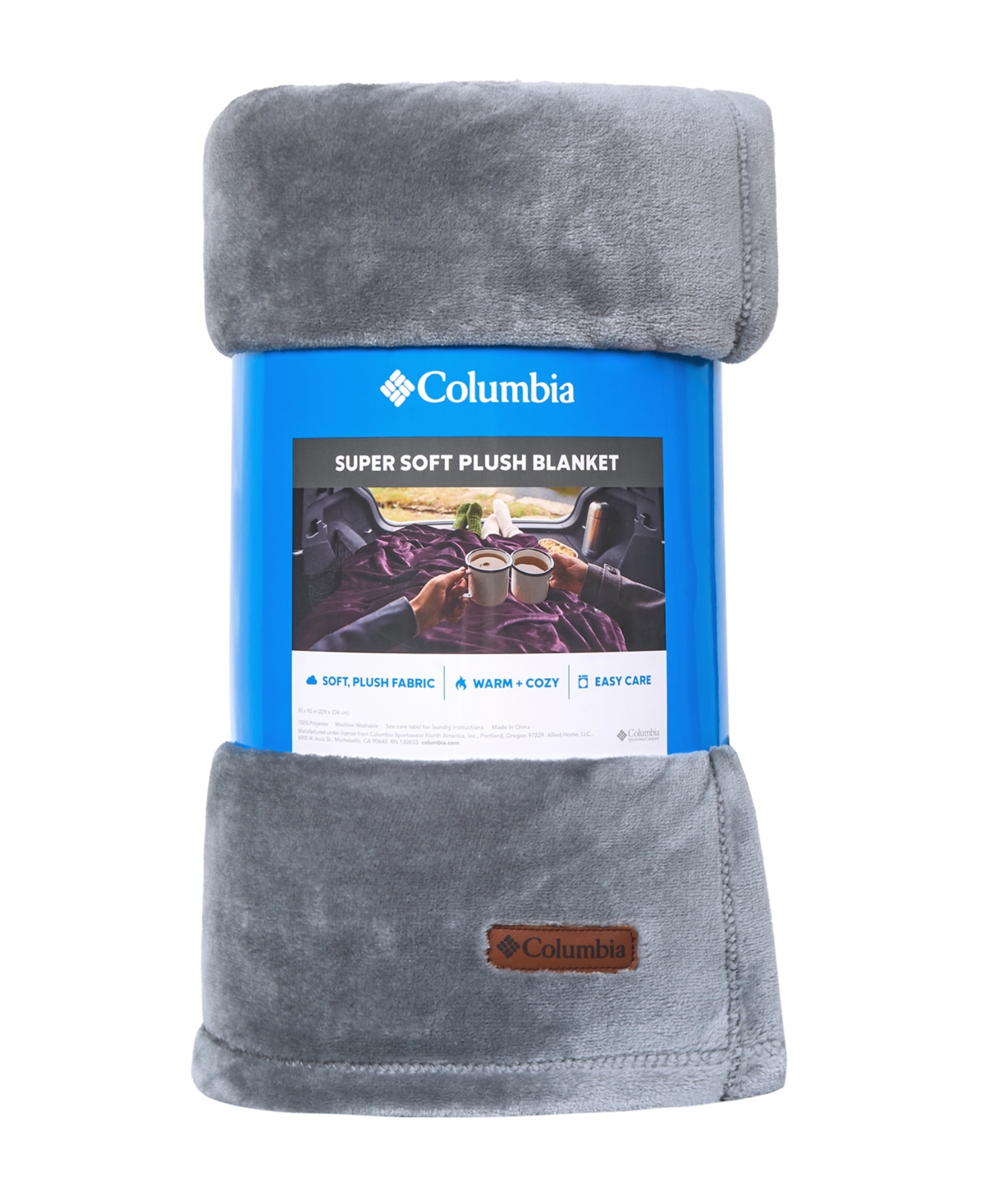 COLUMBIA SUPER SOFT PLUSH FLEECE BLANKET, TWIN 