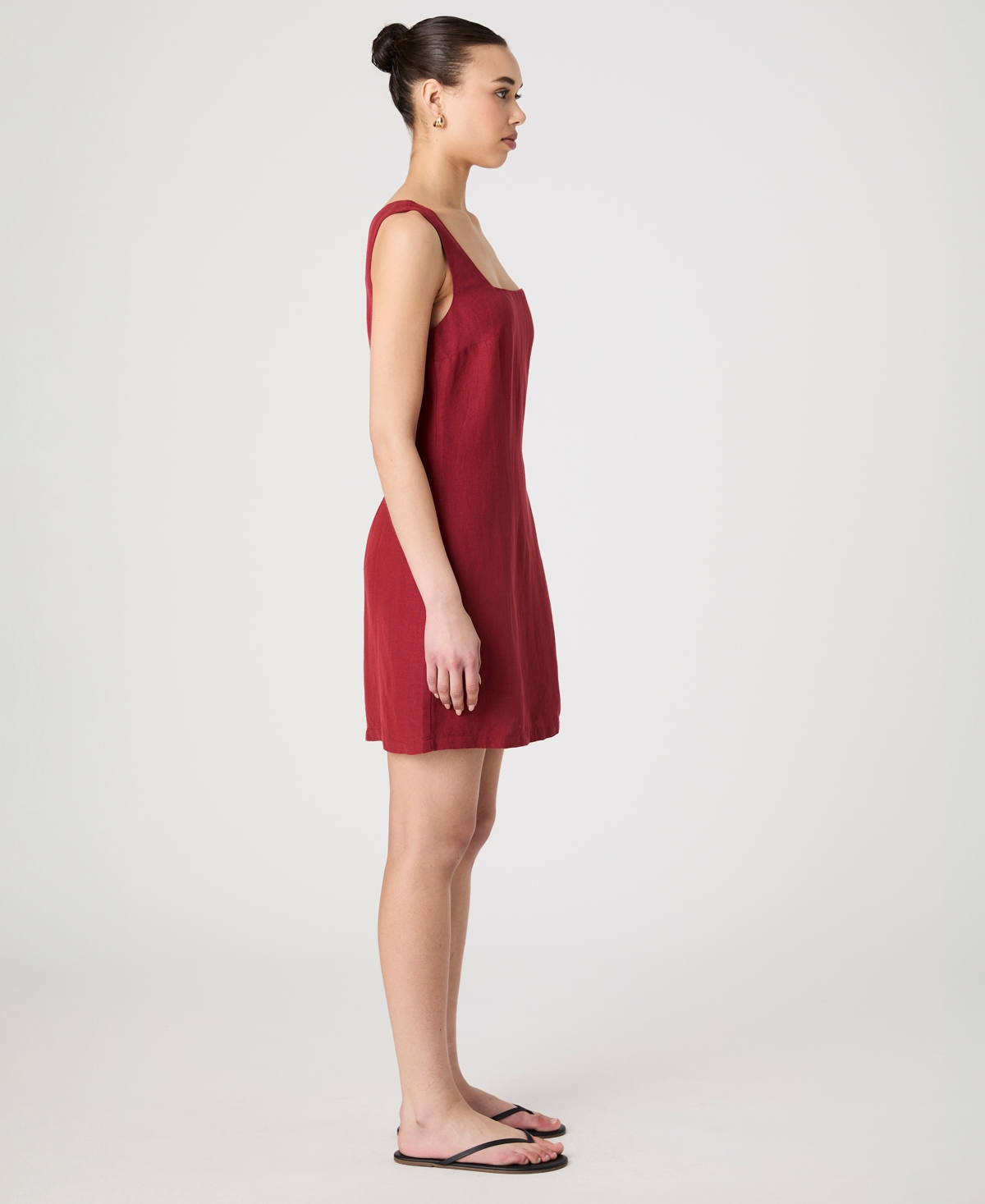 French Connection Birdie Square Neck Minidress