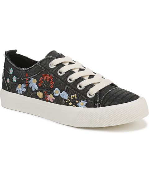 Женские кроссовки Blowfish Malibu Vivid Lace Up Platform, цвет: Чёрный холщовый