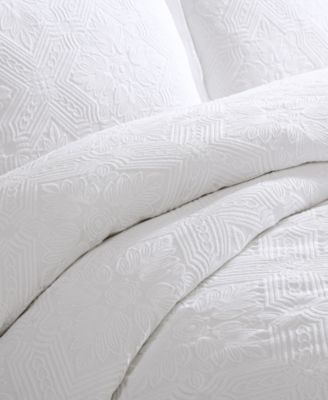 Matalasse Stitching 2-Pc. Duvet Cover Set, Twin