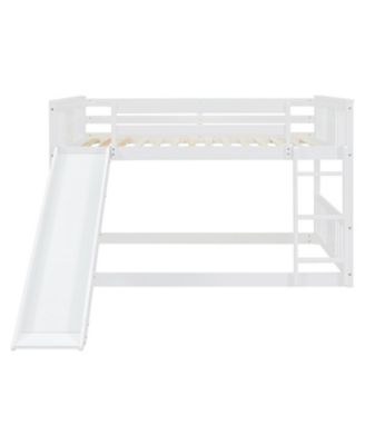 Full Over Full Bunk Bed with Ladder with Slide