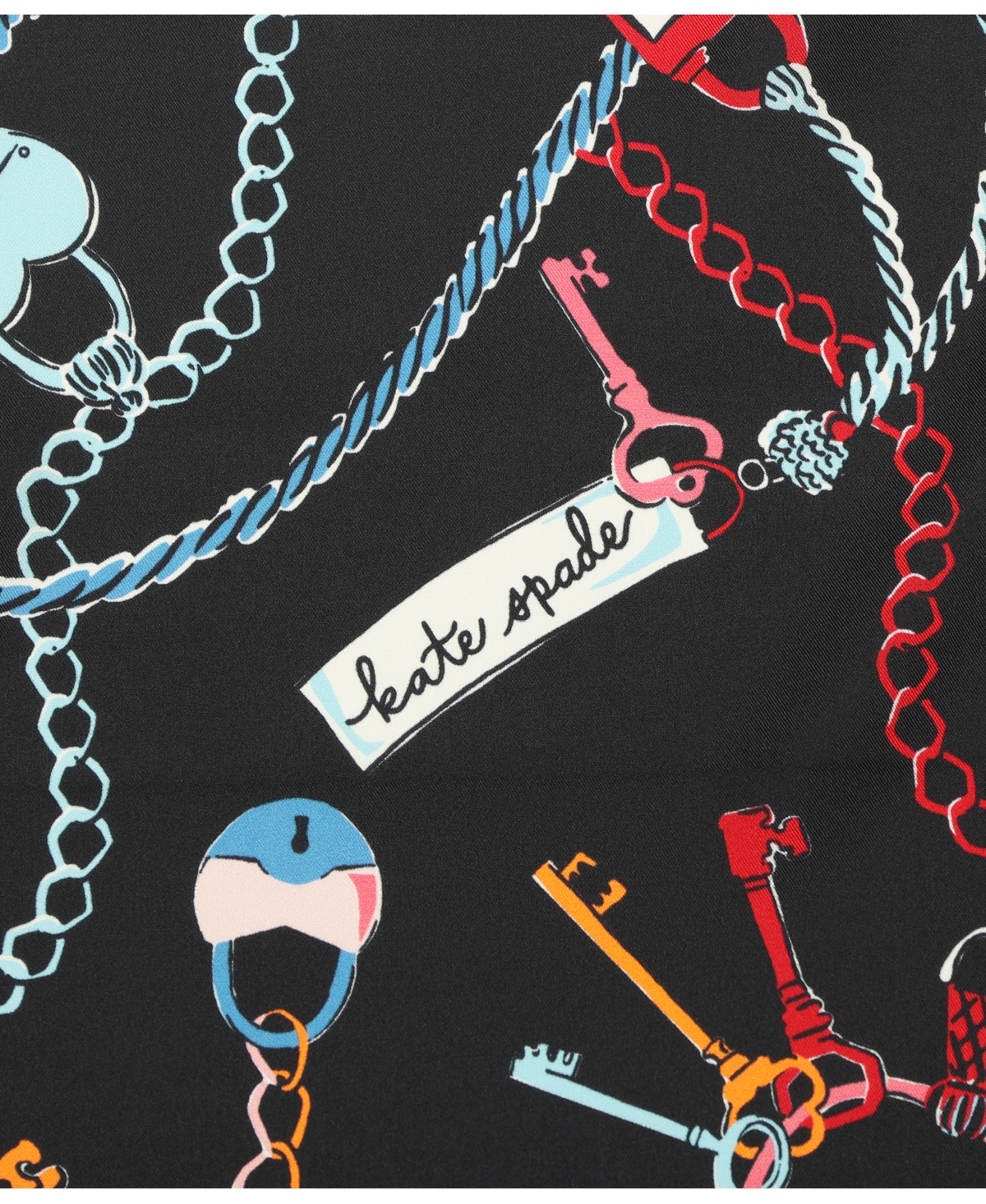 Shop Kate Spade Women's Lock And Key Silk Square Scarf