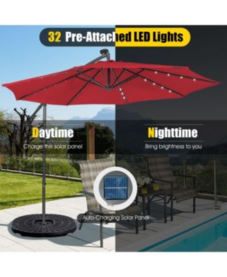 10 Feet Patio Cantilever Umbrella with Tilting System