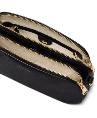 Dukes Place Medium Leather Ziptop Crossbody Bag